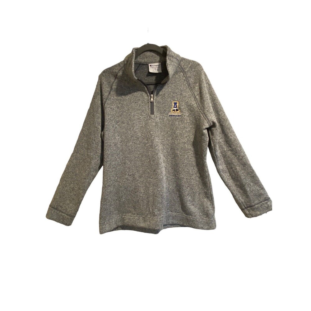 Champion Alaska Nanooks Quarter Zip Fleece Lined pullover Mens XL